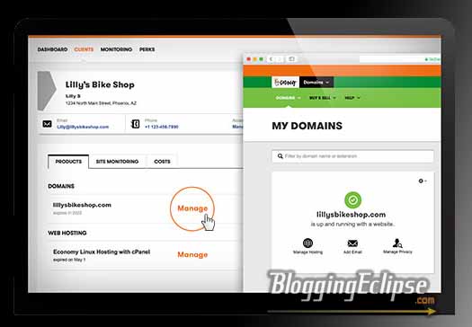 Client Account manage Godaddy Pro