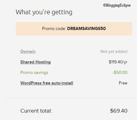 Dreamhost Shopping cart