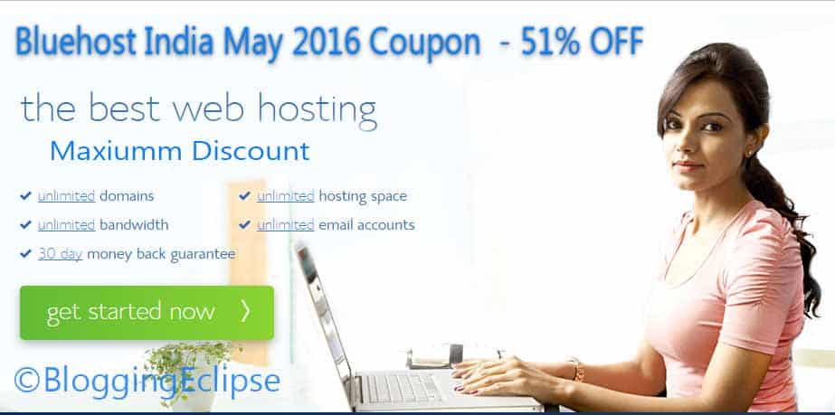 Bluehost India 51% OFF Coupon + Free Domain – February 2024