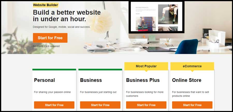 موقع Godaddy Website Builder