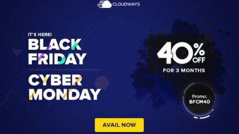 Cloudways Black Friday Sale 2021: 40% OFF