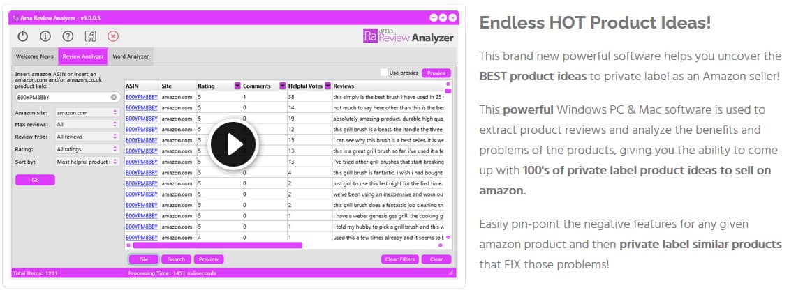 AmaSuite 5 Review Analyzer