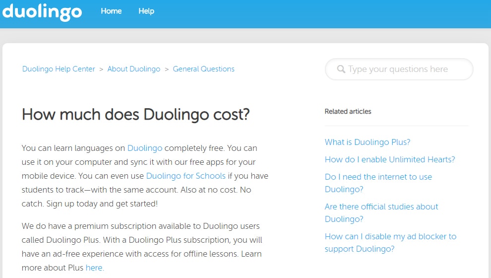 Duolingo Pricing Plans