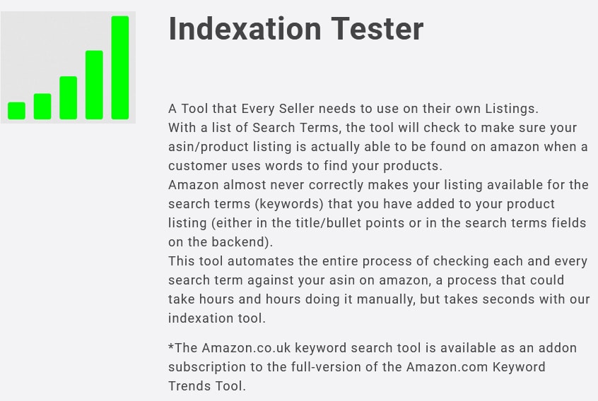 Probador de indexación de Keyword Inspector