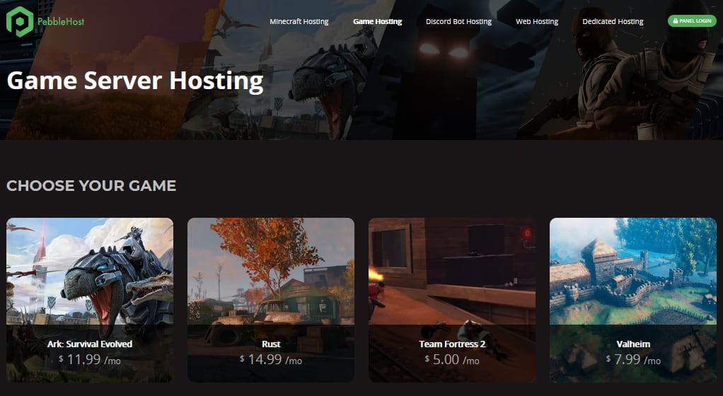 PebbleHost Gaming Hosting