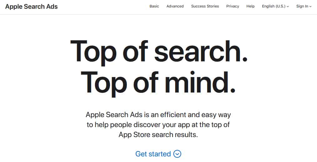 Search Ads (iAd)
