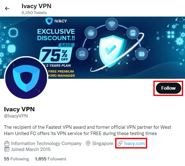 Ivacy VPN on Twitter