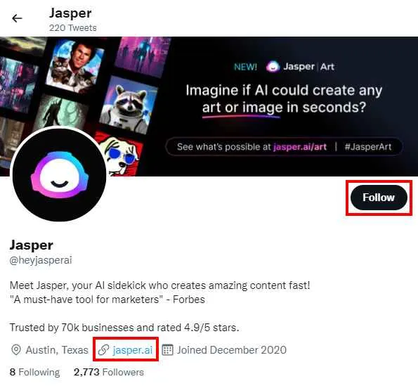 Jasper AI on Twitter