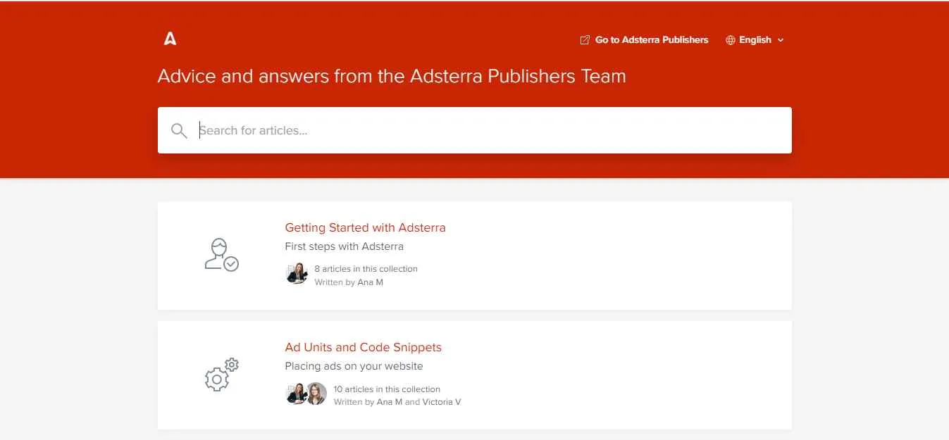 Adsterra Customer Support