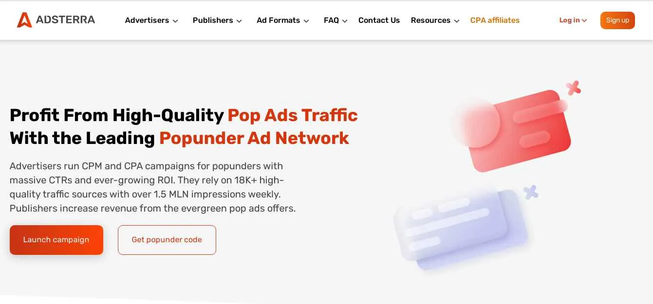 Adsterra Popunder Ads