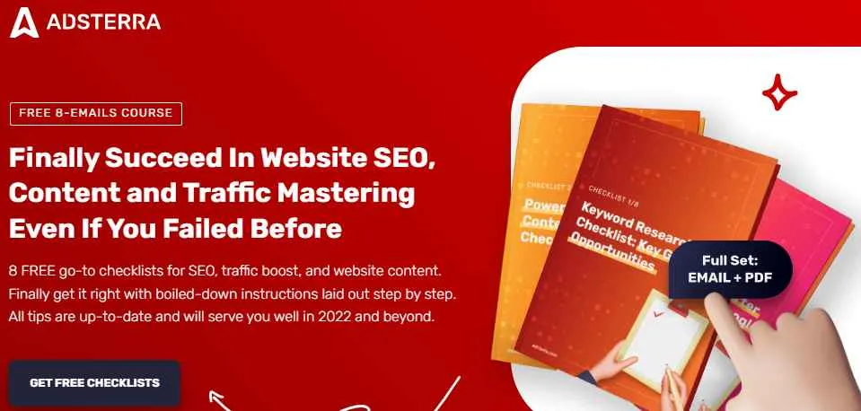 Free SEO & Traffic Growth Course by Adsterra