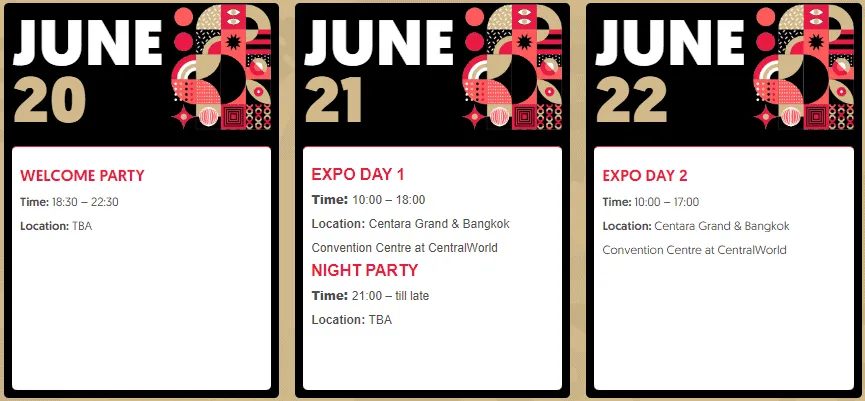 iFX Expo Bangkok Event Schedule