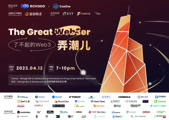 ECHOOO x Coinlive's The Great Web3er Banner