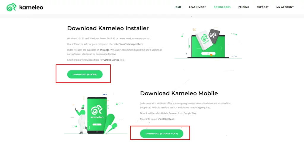 Download Kameleo Mobile Browser