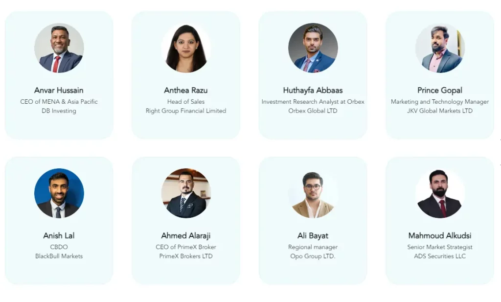 Speakers at Forex Expo Dubai 2023