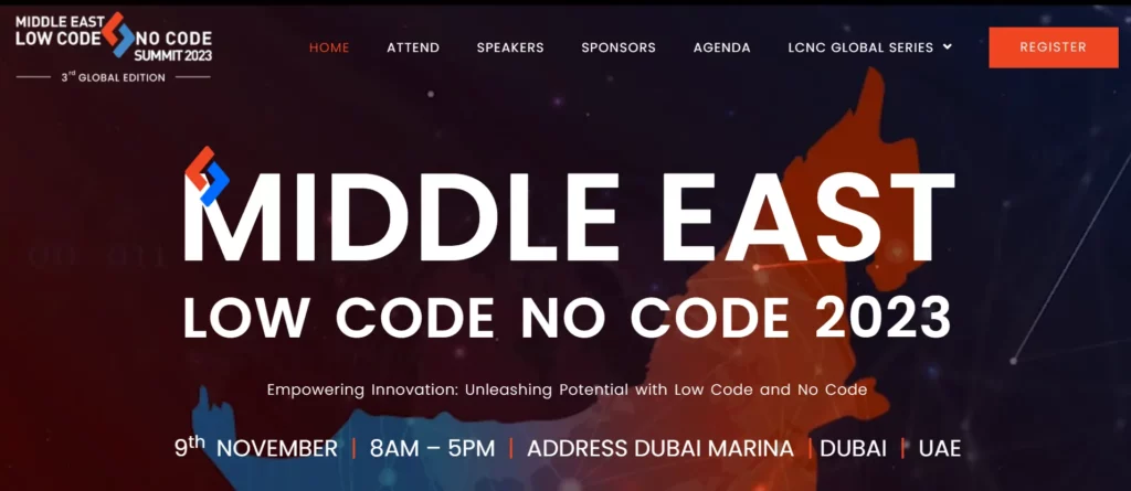 Middle East Low Code No Code 2023: A Pioneering Summit for the Future of Technology
