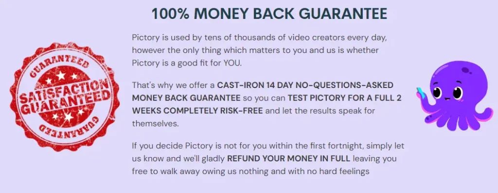 Pictory Refund Policy