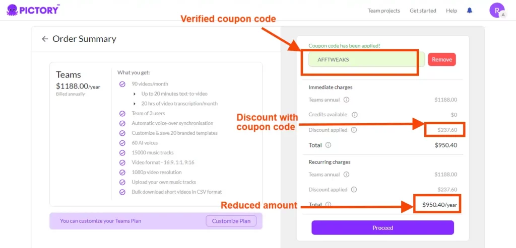 Pictory discount coupon code