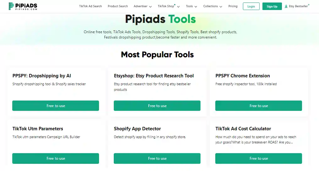 PiPiADS Free Tools