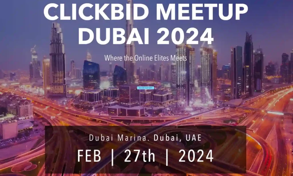 ClickBid Meetup Dubai 2024: The Mega Yacht Meetup